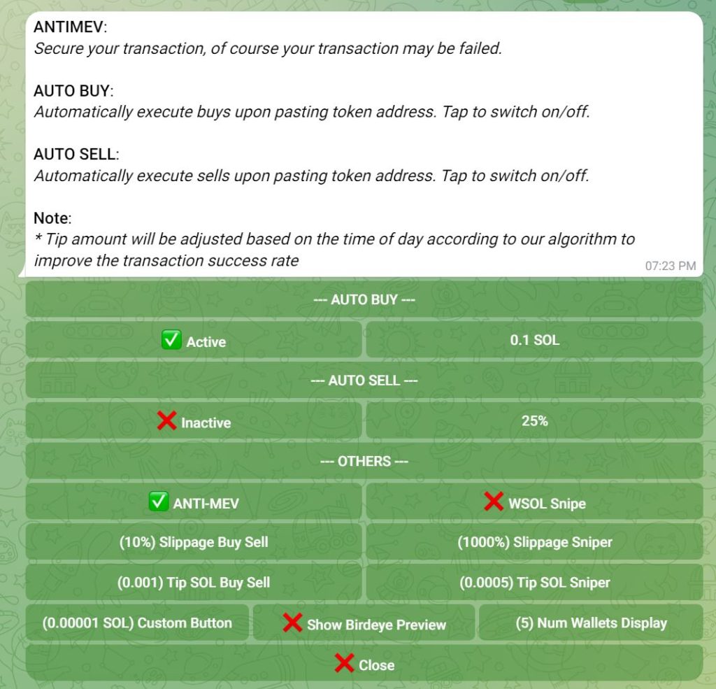 sol trading bot